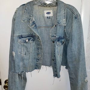 Cropped denim jacket